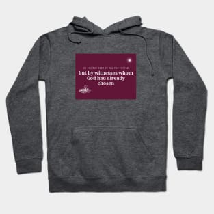 He Was Not Seen By All People  -Acts  10.41 Hoodie